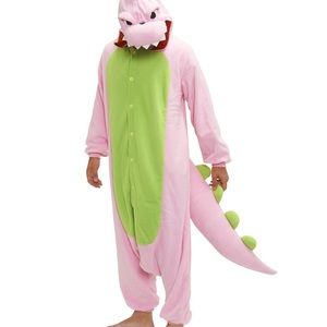 Pink/Green Halloween Dinosaur Onesie